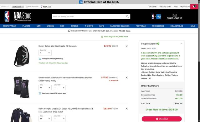 Chicago Bulls checkout page showing Chicago Bulls promo code box | Screenshot taken by SimplyCodes community member on Sep 23, 2025