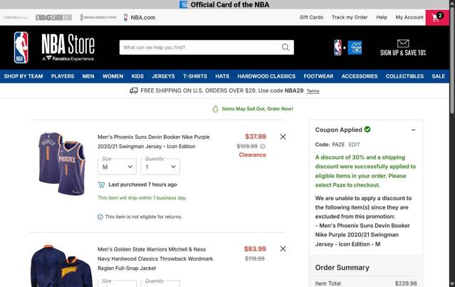 Chicago Bulls checkout page showing Chicago Bulls promo code box | Screenshot taken by SimplyCodes community member on Oct 4, 2025
