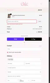 Chic by Ally B coupon verification screenshot