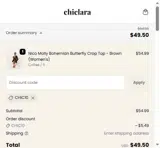 Chiclara coupon verification screenshot
