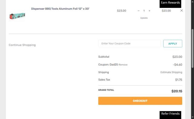 ChicWrap checkout page showing ChicWrap coupon code box | Screenshot taken by SimplyCodes community member on May 31, 2025