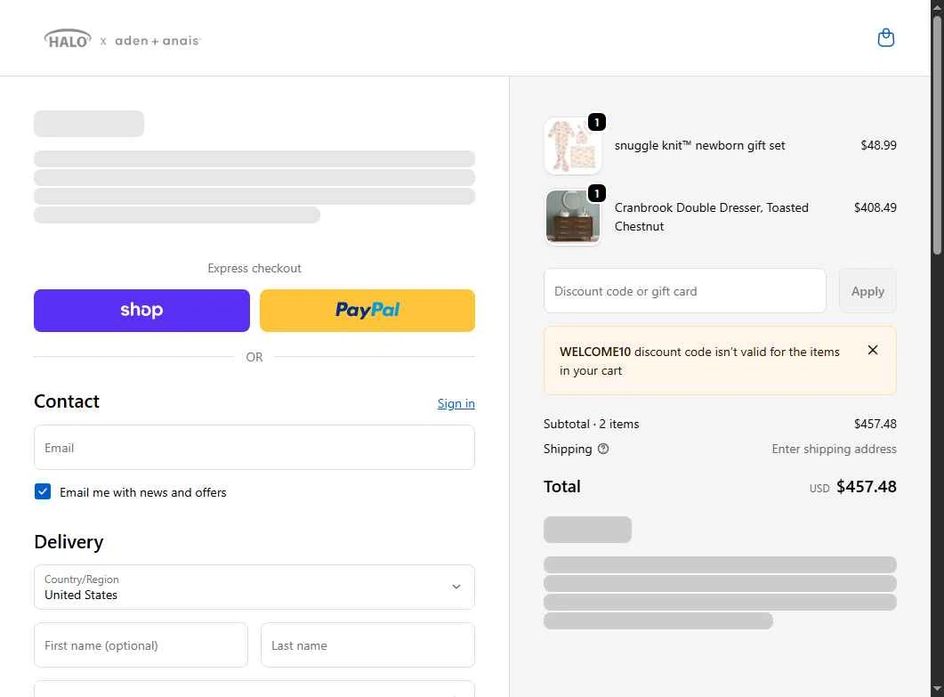 Child Craft checkout page showing Child Craft discount code box | Screenshot taken by SimplyCodes community member on Dec 26, 2025
