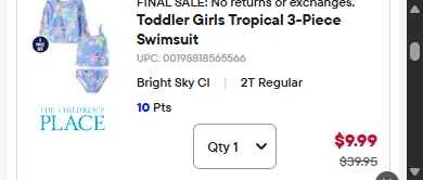 Verification screenshot for Free Shipping Storewide at The Children's Place - 10d ago