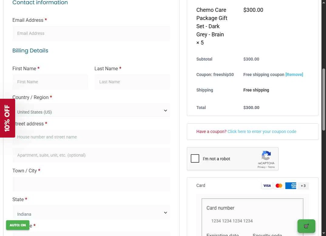 Choose Hope checkout page showing Choose Hope promo code box | Screenshot taken by SimplyCodes community member on Dec 27, 2025