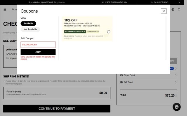 Cider checkout page showing Cider promo code box | Screenshot taken by SimplyCodes community member on Aug 25, 2025