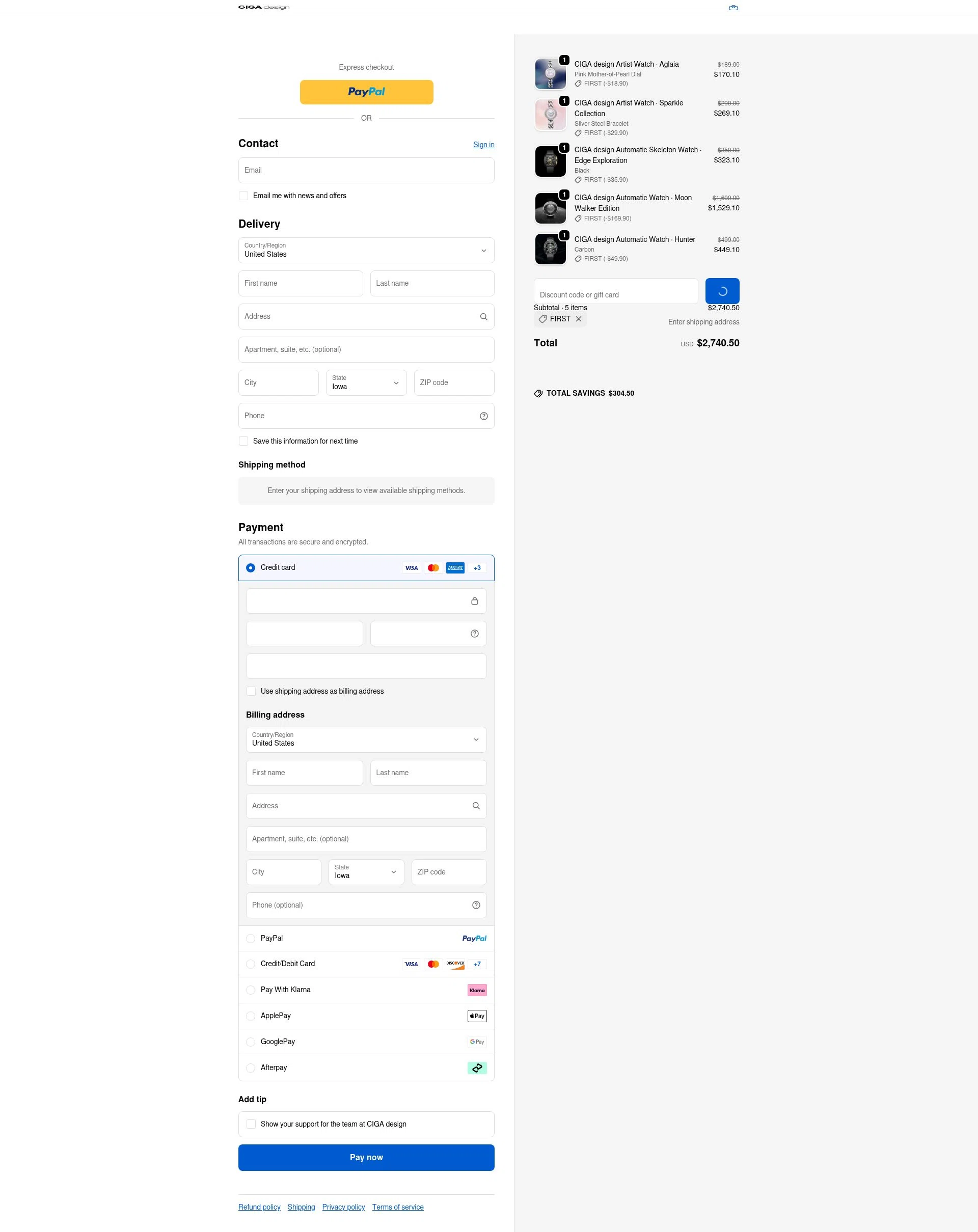 CIGADesign checkout page showing CIGADesign promo code box | Screenshot taken by SimplyCodes community member on Dec 28, 2025