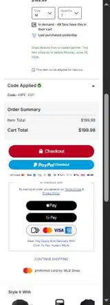 49FS coupon verification screenshot