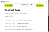 FESTIVAL20 coupon verification screenshot