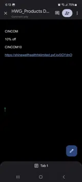 CINCOM10 coupon verification screenshot