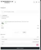 Cinderella Shoes coupon verification screenshot