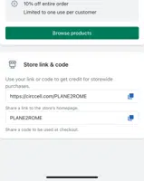 PLANE2ROME coupon verification screenshot