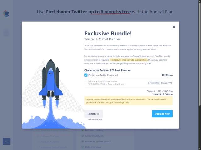 Circleboom checkout page showing Circleboom promo code box | Screenshot taken by SimplyCodes community member on Jun 18, 2025