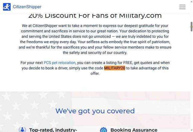 CitizenShipper checkout page showing CitizenShipper coupon code box | Screenshot taken by SimplyCodes community member on Aug 3, 2025