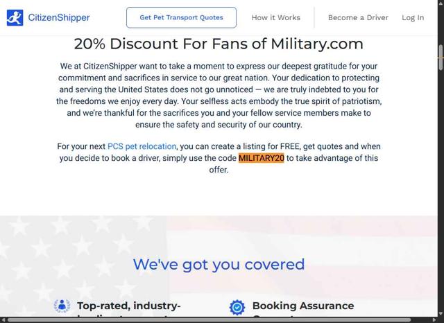 CitizenShipper checkout page showing CitizenShipper coupon code box | Screenshot taken by SimplyCodes community member on Jul 23, 2025