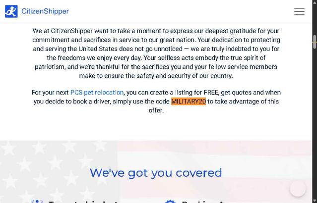 CitizenShipper checkout page showing CitizenShipper coupon code box | Screenshot taken by SimplyCodes community member on Aug 9, 2025