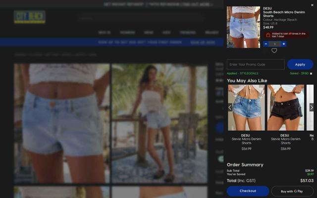 City Beach checkout page showing City Beach promo code box | Screenshot taken by SimplyCodes community member on Sep 4, 2025