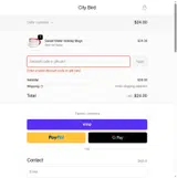 City Bird coupon verification screenshot