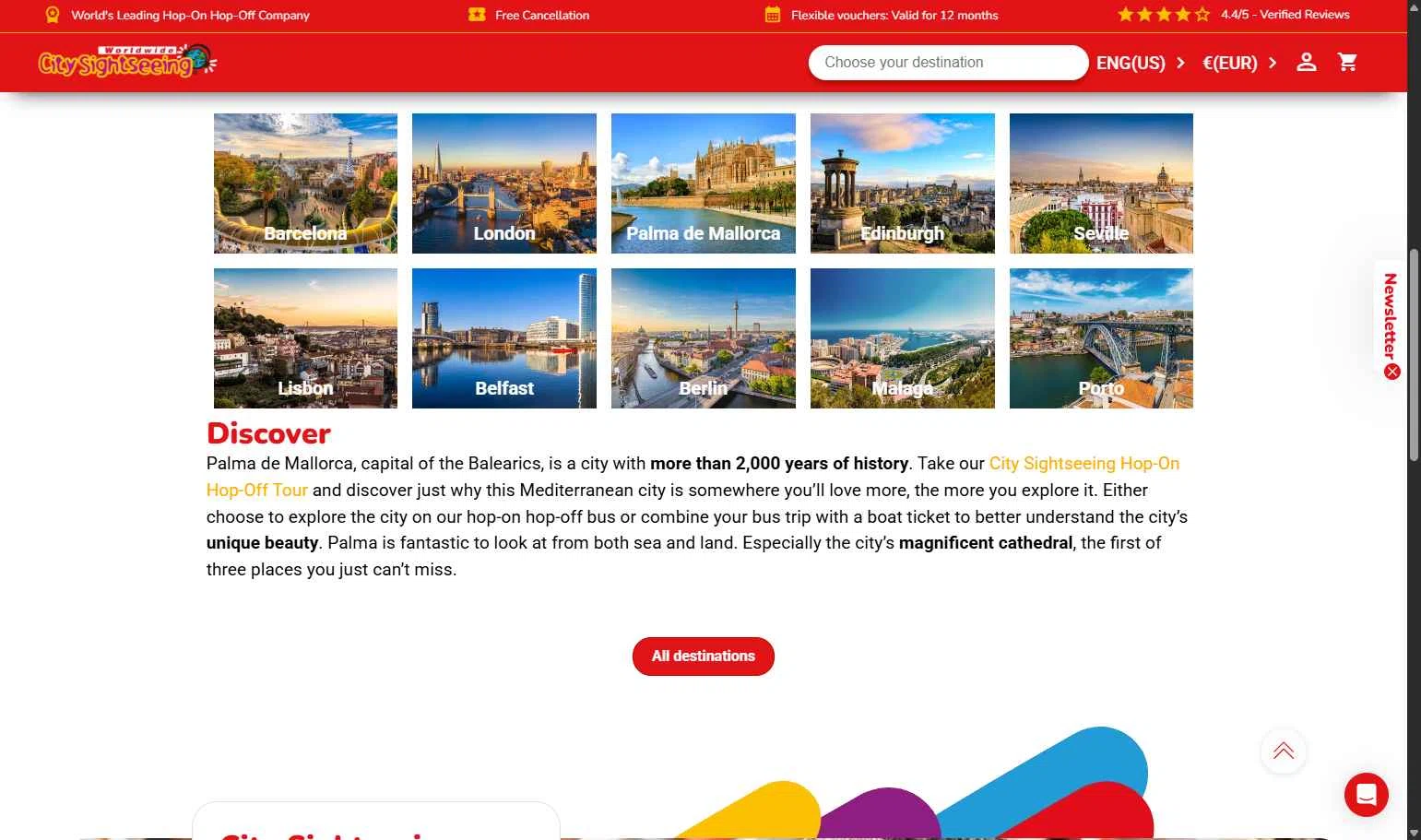 Verification screenshot for 10% Off Top Hopon Hopoff Destinations (Bus) at City Sightseeing - 2mo ago
