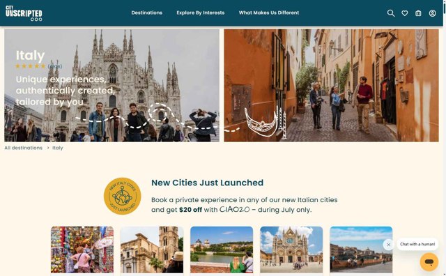 City Unscripted checkout page showing City Unscripted promo code box | Screenshot taken by SimplyCodes community member on Jul 30, 2025