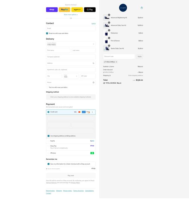 Civant checkout page showing Civant discount code box | Screenshot taken by SimplyCodes community member on Sep 3, 2025