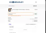 CK Bradley coupon verification screenshot