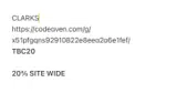 TBC20 coupon verification screenshot