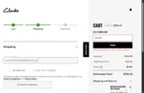 Clark's coupon verification screenshot