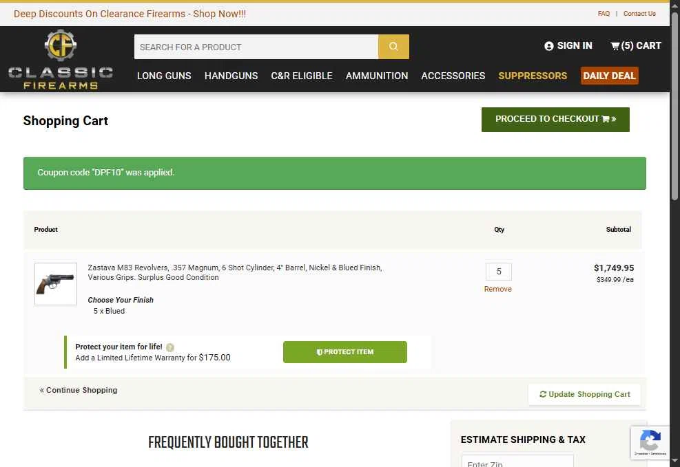 Classic Firearms Promo Codes - $500 Off Coupons Feb 2026