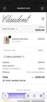 AMELIA_MOOSE33 coupon verification screenshot