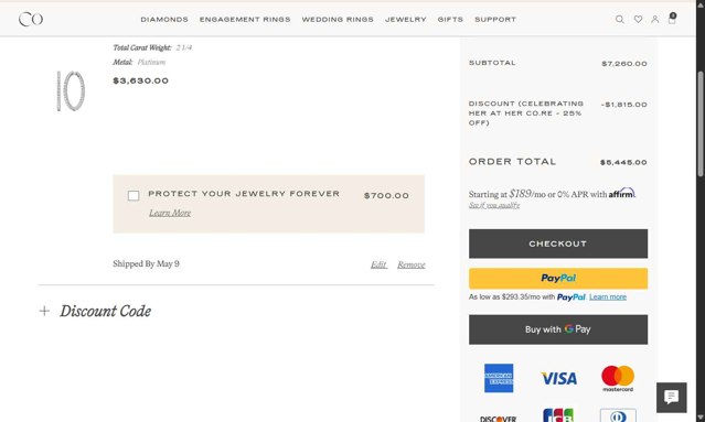 Clean Origin checkout page showing Clean Origin discount code box | Screenshot taken by SimplyCodes community member on Apr 26, 2025