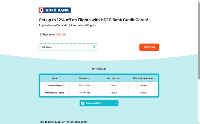 Cleartrip checkout page showing Cleartrip coupon code box | Screenshot taken by SimplyCodes community member on Aug 16, 2025