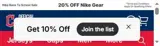 Cleveland Guardians coupon verification screenshot