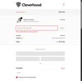 CLEVERGIFTS coupon verification screenshot