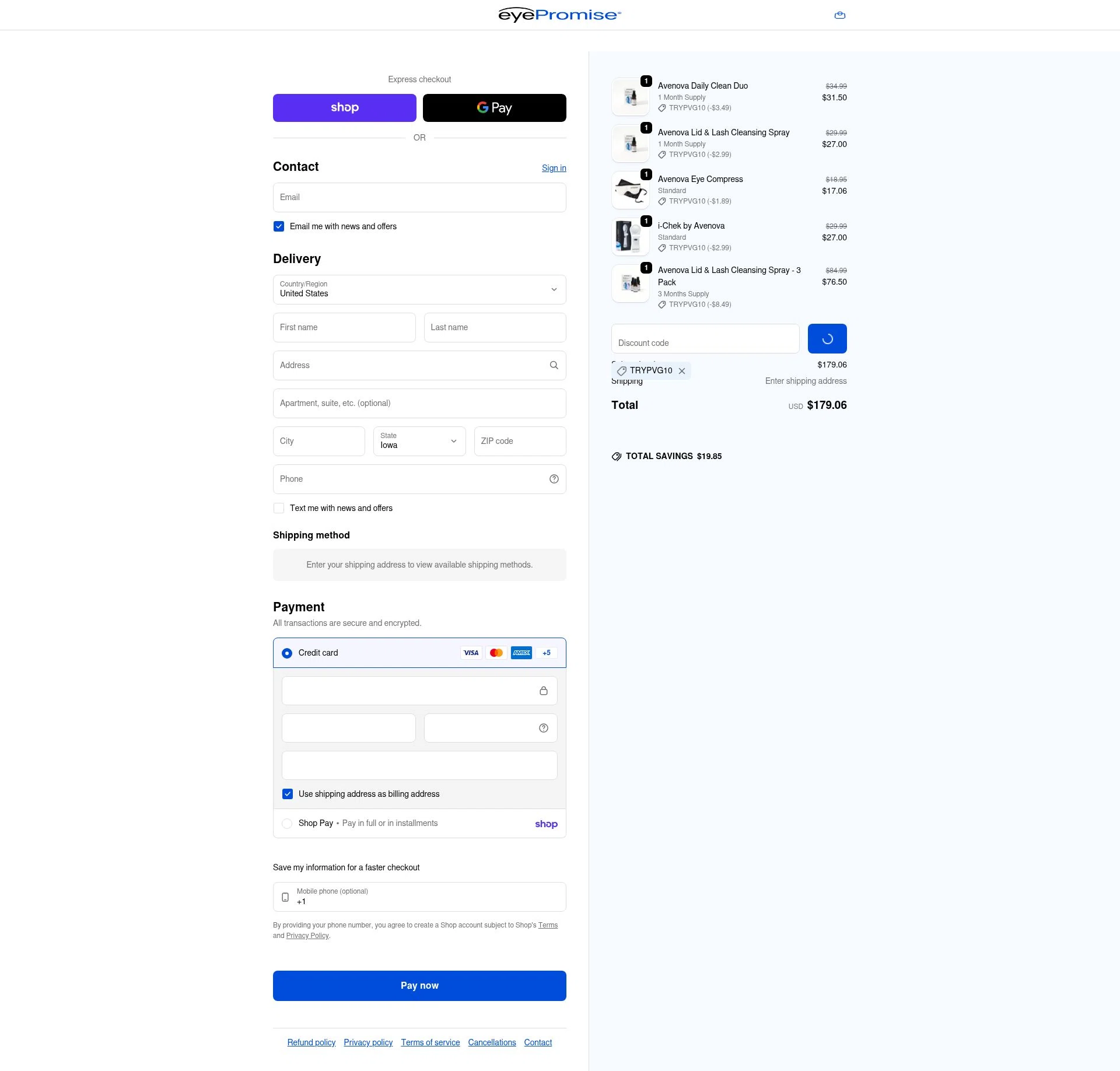 Cliradex checkout page showing Cliradex coupon code box | Screenshot taken by SimplyCodes community member on Feb 14, 2026