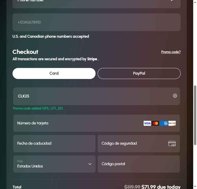 Cloaked checkout page showing Cloaked promo code box | Screenshot taken by SimplyCodes community member on Sep 10, 2025