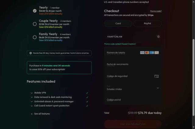 Cloaked checkout page showing Cloaked promo code box | Screenshot taken by SimplyCodes community member on Sep 10, 2025