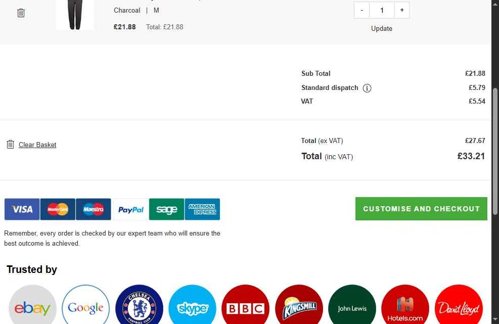 Clothes2Order checkout page showing Clothes2Order discount code box | Screenshot taken by SimplyCodes community member on Dec 14, 2025