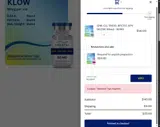 Coastal Peptides coupon verification screenshot