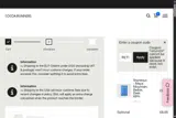 Cocoa Runners coupon verification screenshot