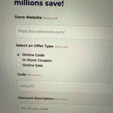 HOLLY10 coupon verification screenshot