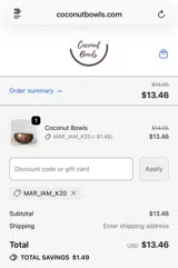 MAR_IAM_K20 coupon verification screenshot