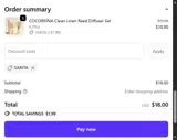 SARITA coupon verification screenshot