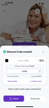 Cocunat Store coupon verification screenshot