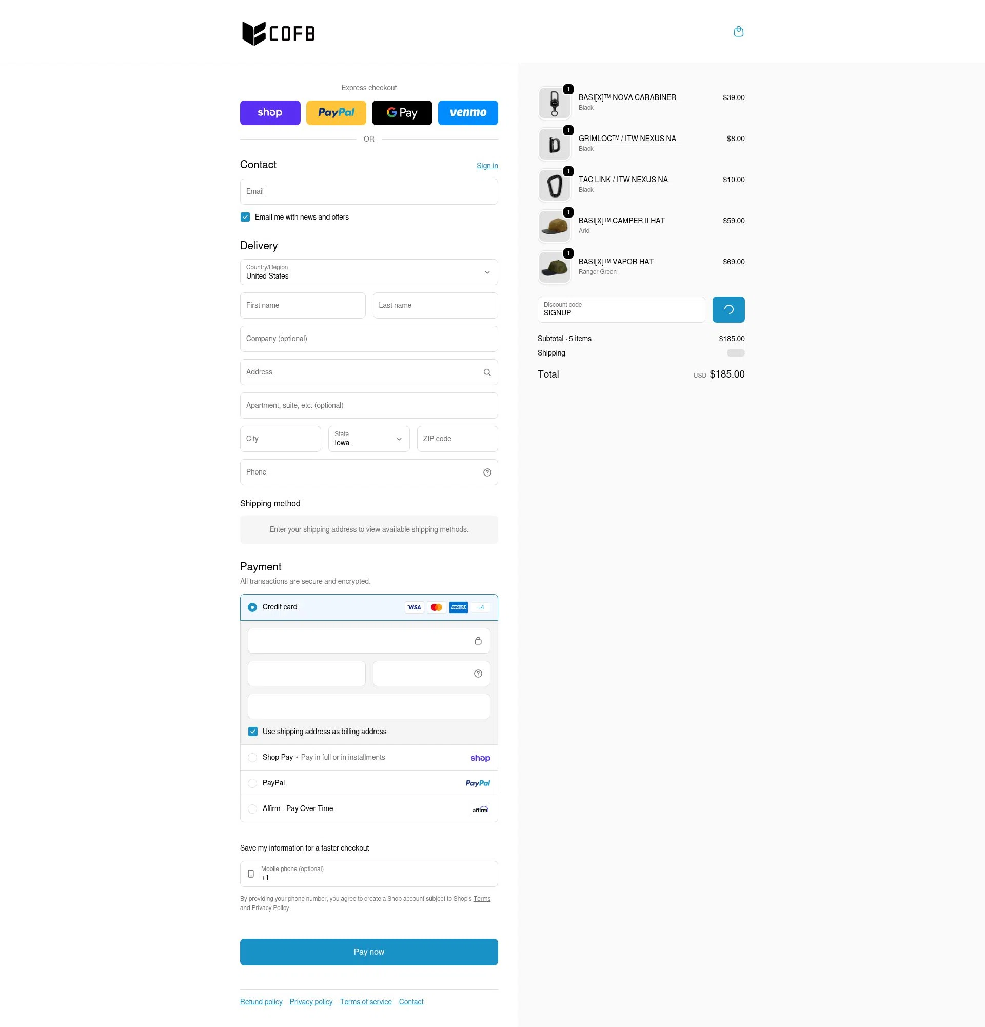 CODEOFBELL checkout page showing CODEOFBELL discount code box | Screenshot taken by SimplyCodes community member on Feb 20, 2026