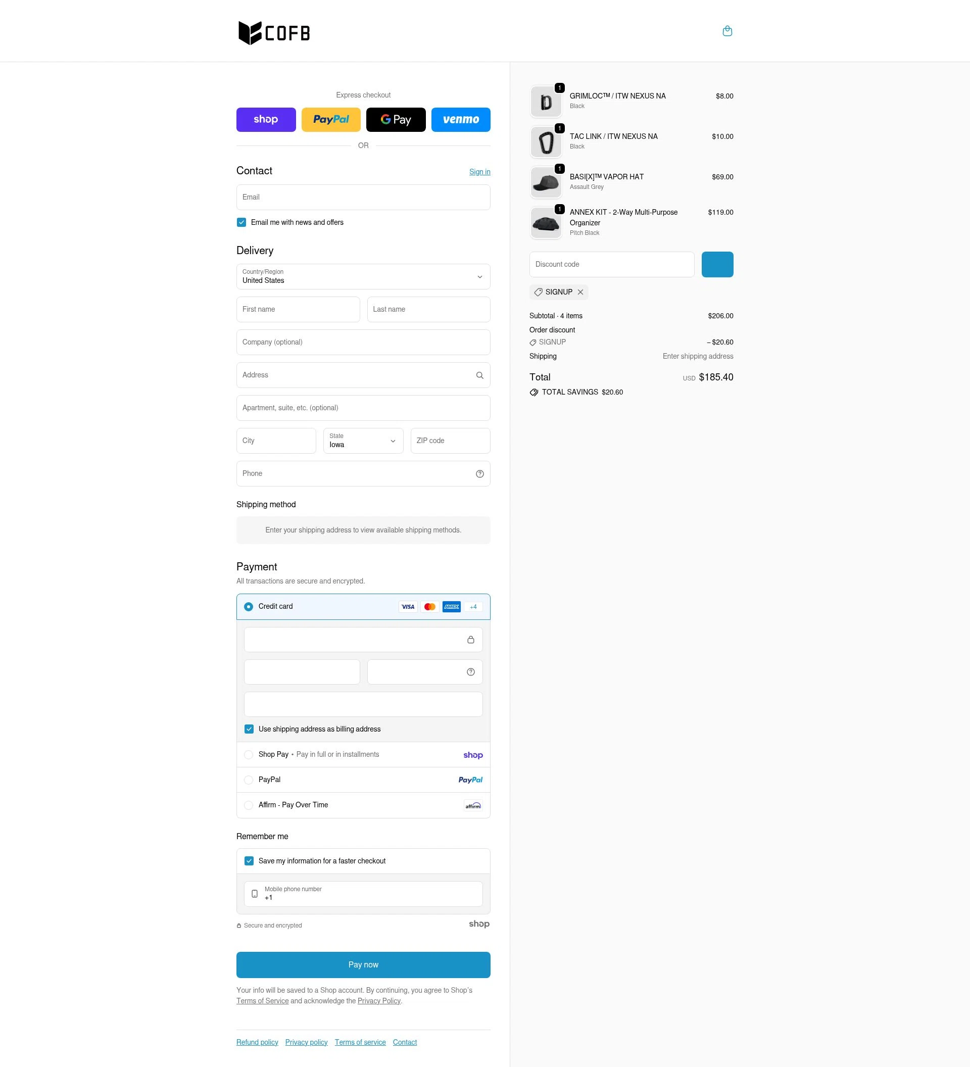 CODEOFBELL checkout page showing CODEOFBELL discount code box | Screenshot taken by SimplyCodes community member on Jan 25, 2026