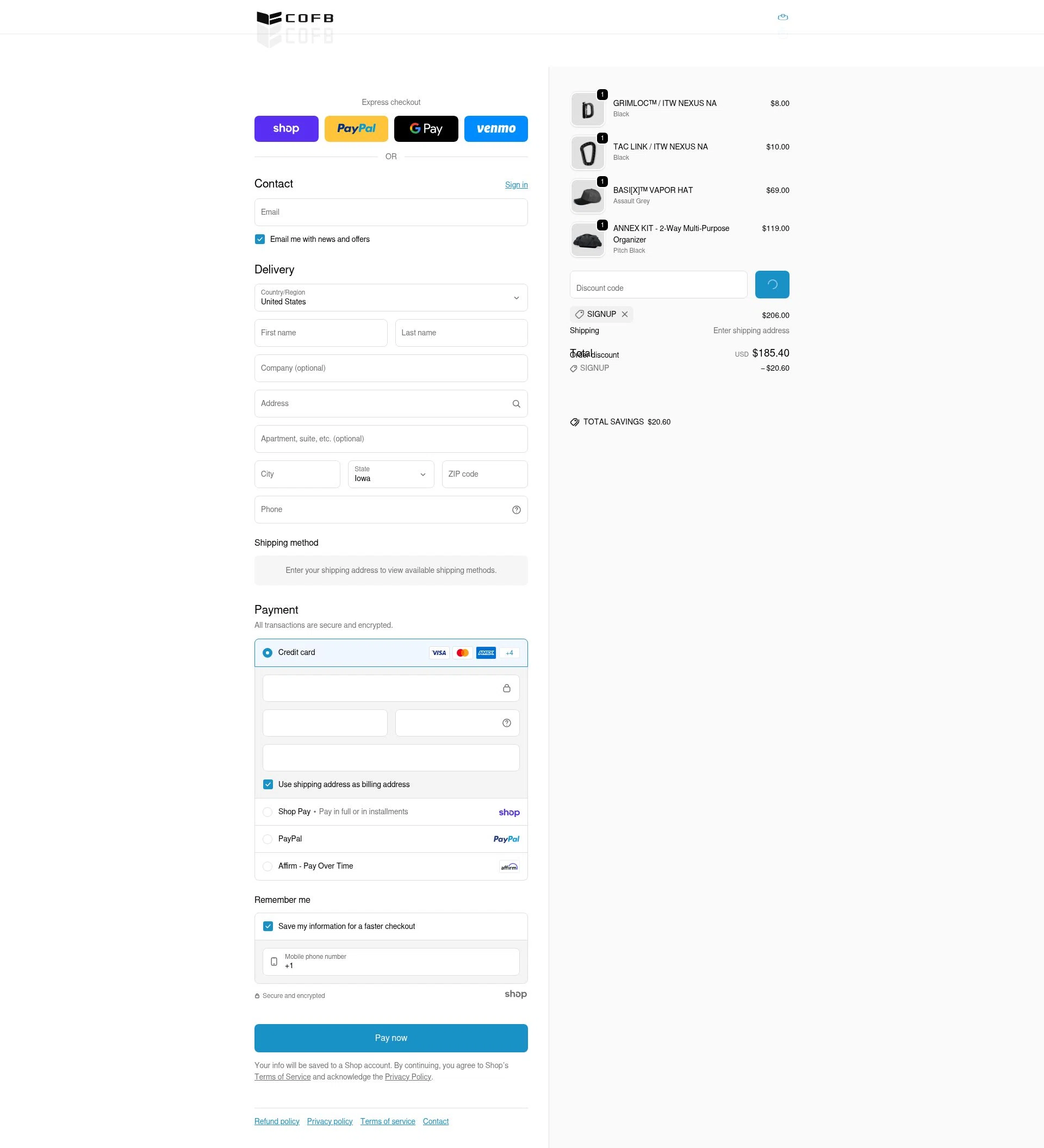 CODEOFBELL checkout page showing CODEOFBELL discount code box | Screenshot taken by SimplyCodes community member on Jan 29, 2026