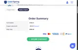 WELCOME10 coupon verification screenshot