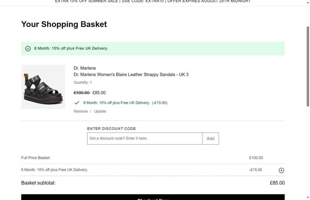 Coggles checkout page showing Coggles discount code box | Screenshot taken by SimplyCodes community member on Aug 25, 2025
