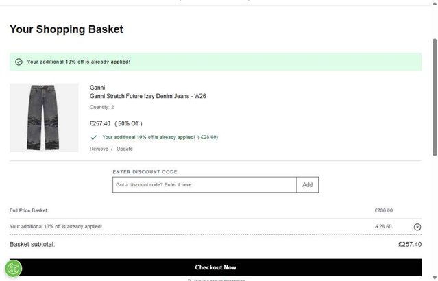 Coggles checkout page showing Coggles discount code box | Screenshot taken by SimplyCodes community member on Aug 11, 2025