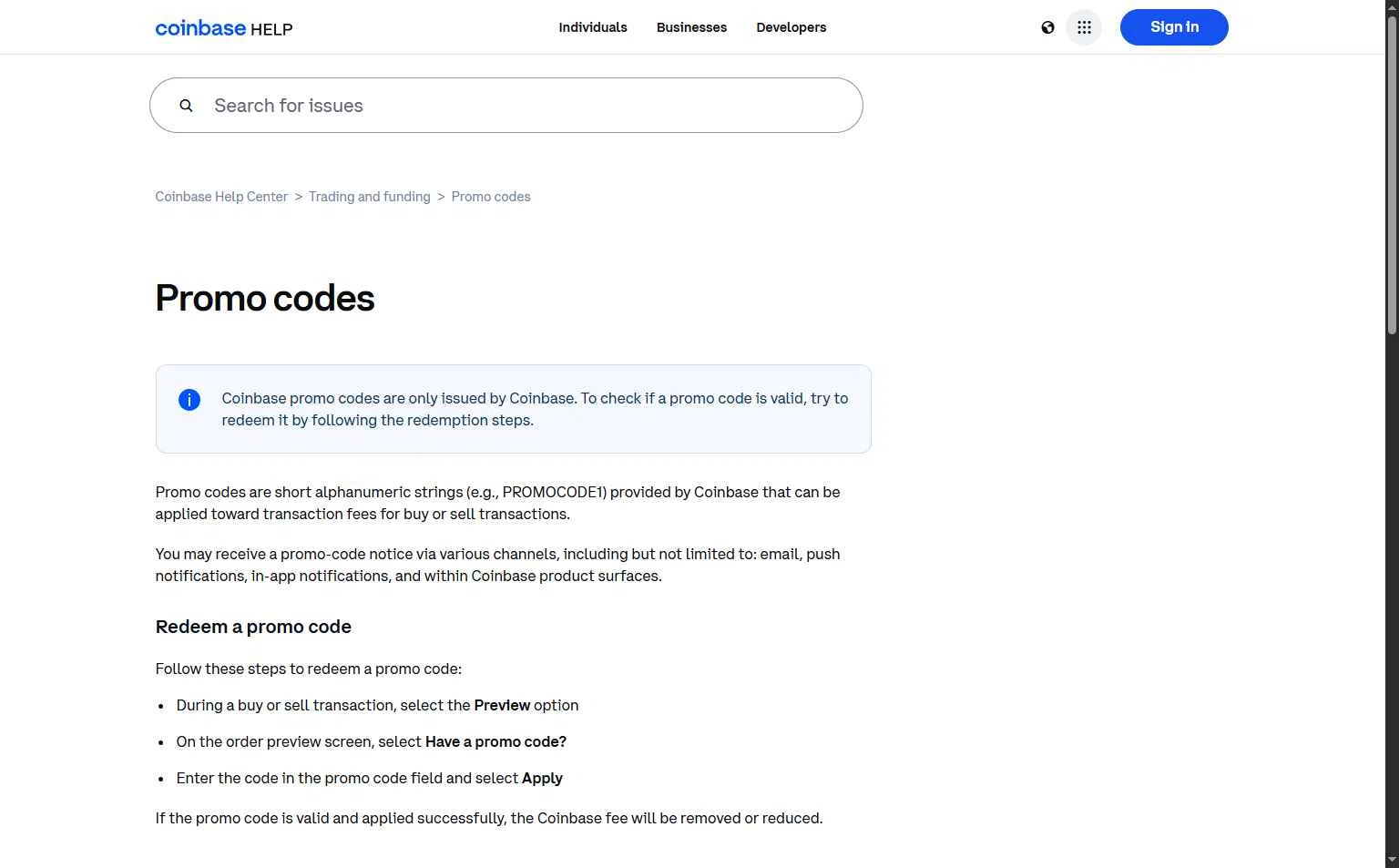Coinbase Wallet checkout page showing Coinbase Wallet promo code box | Screenshot taken by SimplyCodes community member on Sep 1, 2025